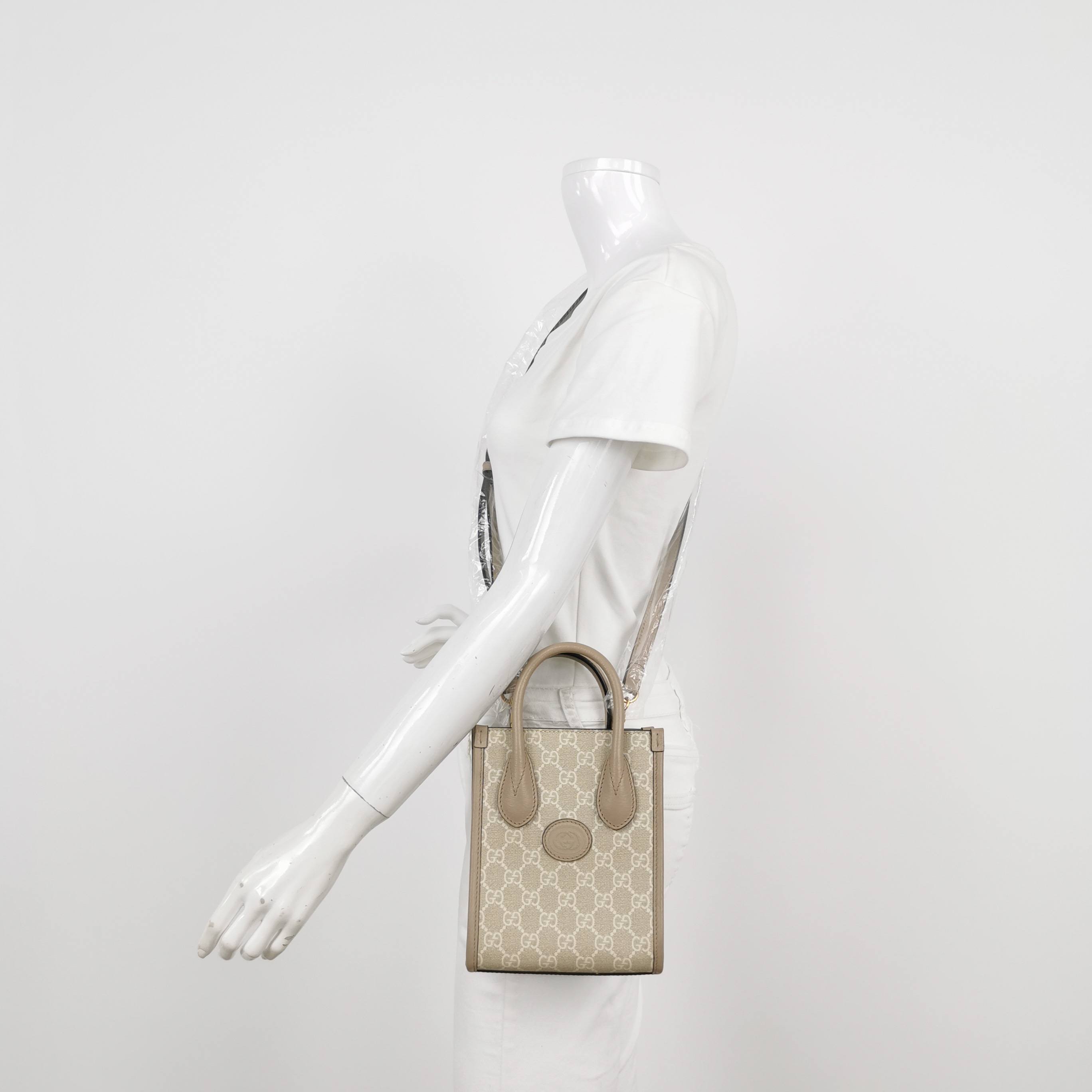 Gucci Interlocking G Patch Tote GG Coated Canvas Mini — alternate view