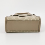 Gucci Interlocking G Patch Tote GG Coated Canvas Mini — thumbnail 6