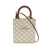 Celine Vertical Cabas Tote Triomphe Coated Canvas Mini — thumbnail 1