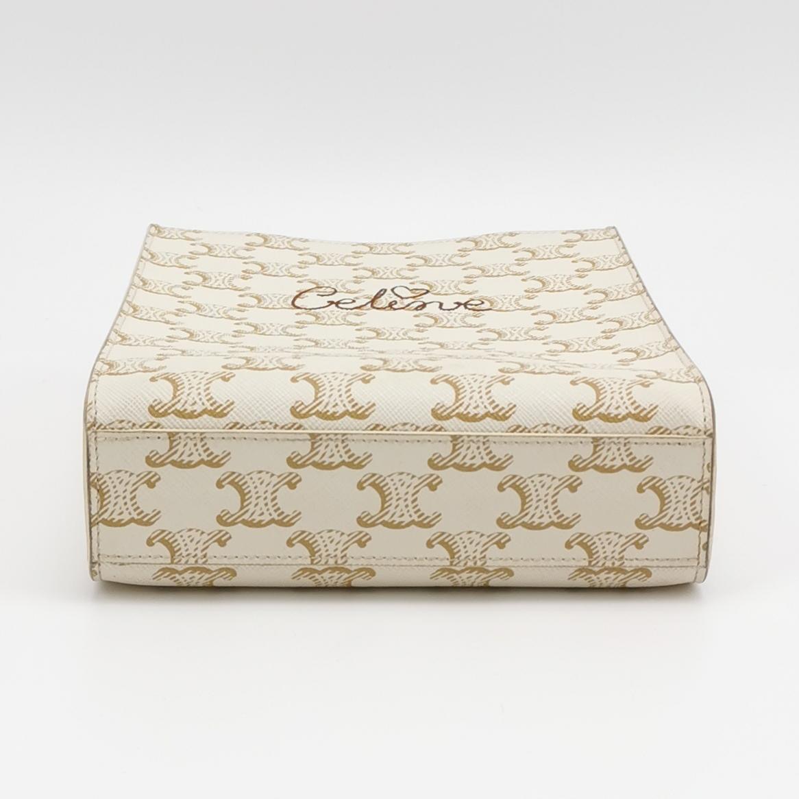 Celine Vertical Cabas Tote Triomphe Coated Canvas Mini — photo 6 of 13