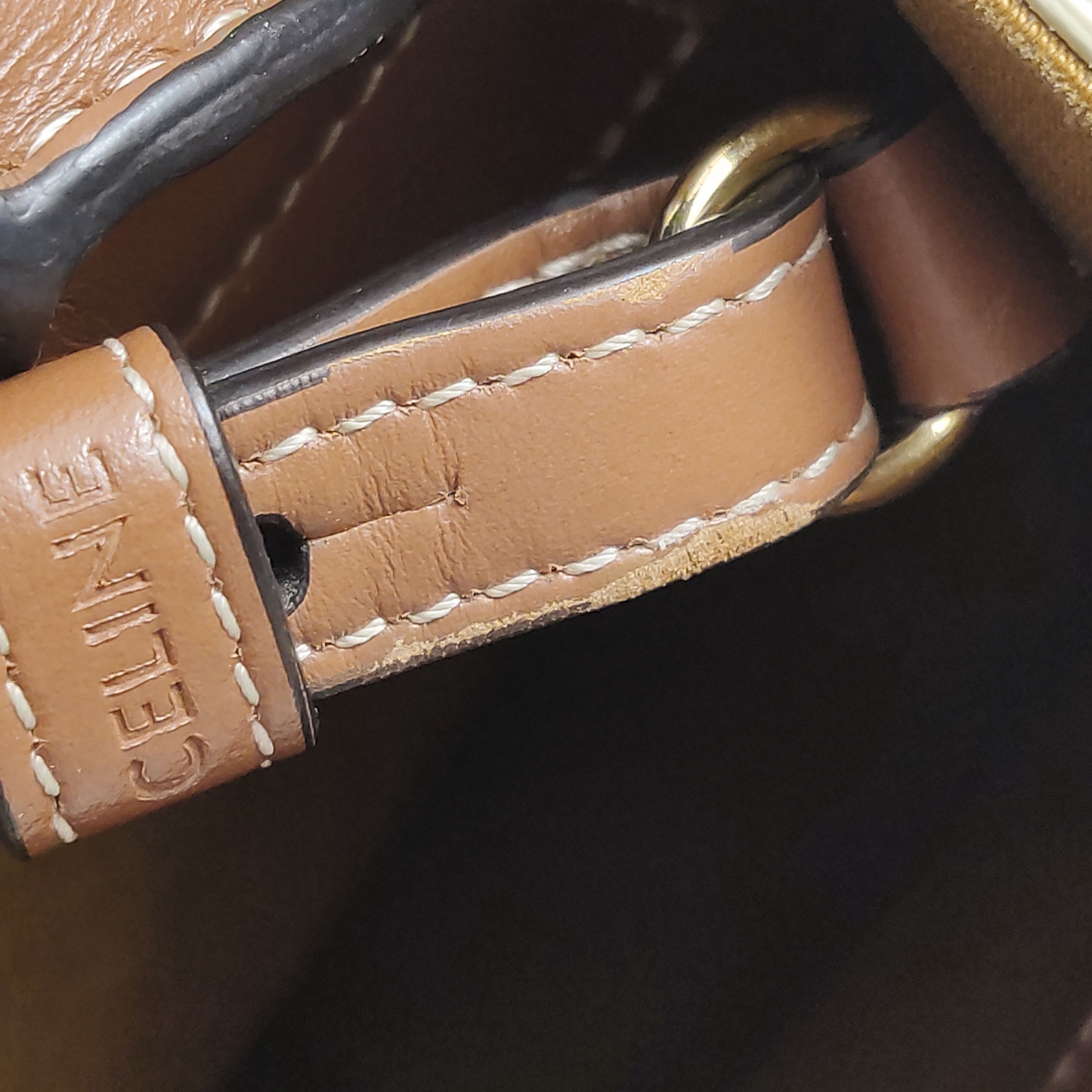 Celine Vertical Cabas Tote Triomphe Coated Canvas Mini — photo 12 of 13