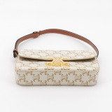 Celine Triomphe Chain Shoulder Bag Triomphe Coated Canvas Small — thumbnail 6