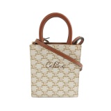 Celine Vertical Cabas Tote Triomphe Coated Canvas Mini — thumbnail 1