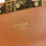 Celine Triomphe Chain Shoulder Bag Triomphe Coated Canvas Small — thumbnail 9