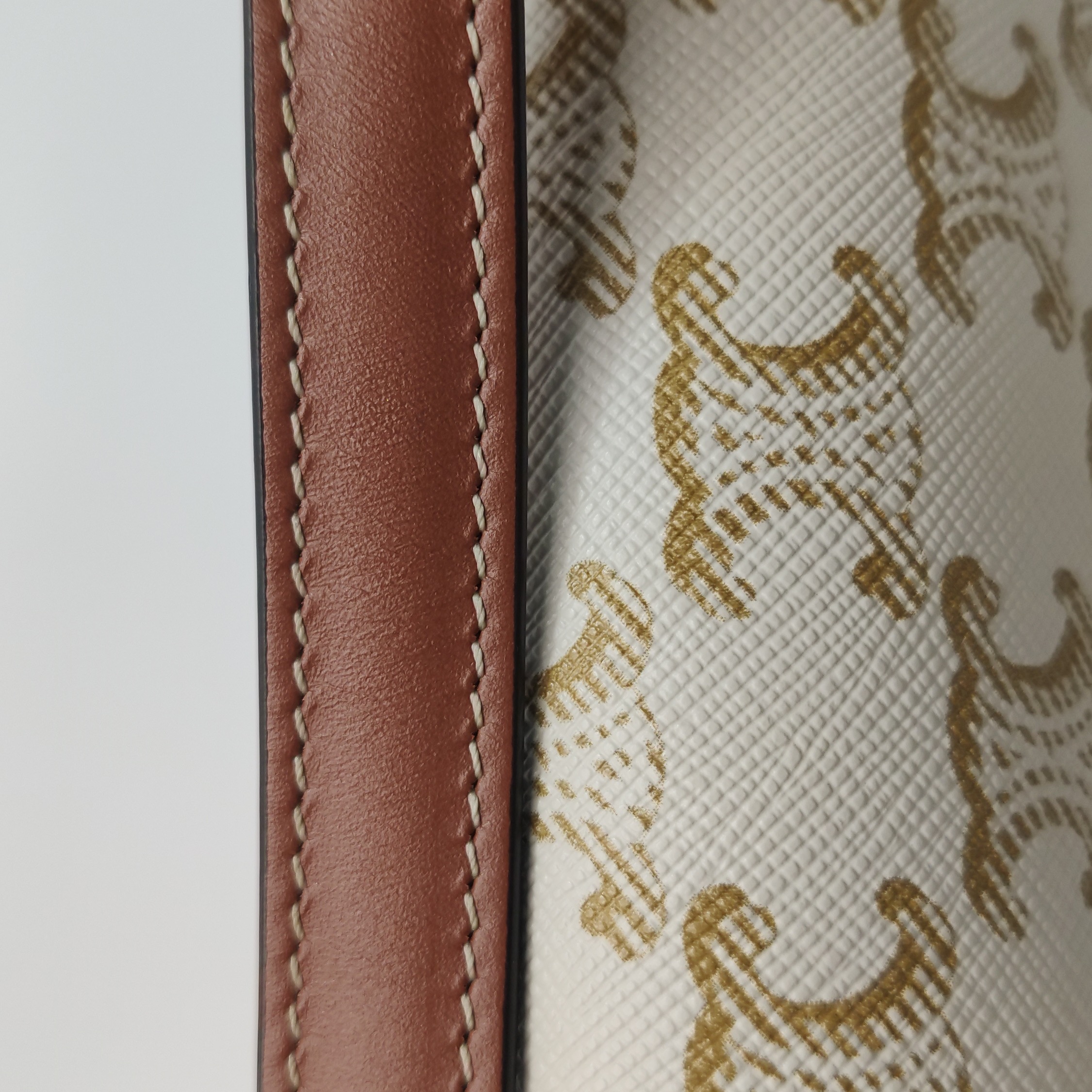 Celine Triomphe Chain Shoulder Bag Triomphe Coated Canvas Small — photo 11 of 18