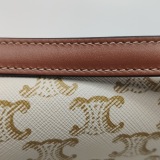 Celine Triomphe Chain Shoulder Bag Triomphe Coated Canvas Small — thumbnail 11