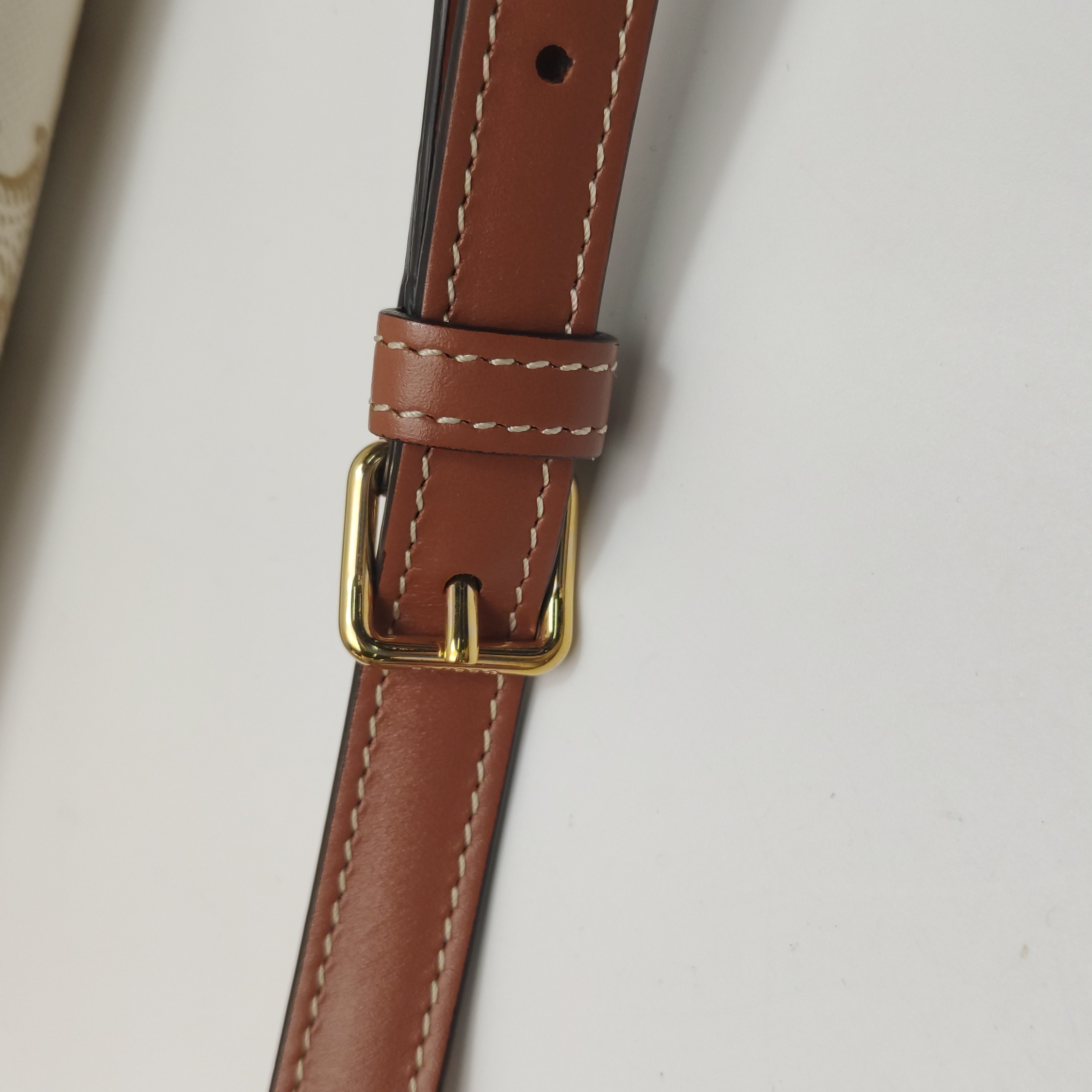 Celine Triomphe Chain Shoulder Bag Triomphe Coated Canvas Small — photo 18 of 18