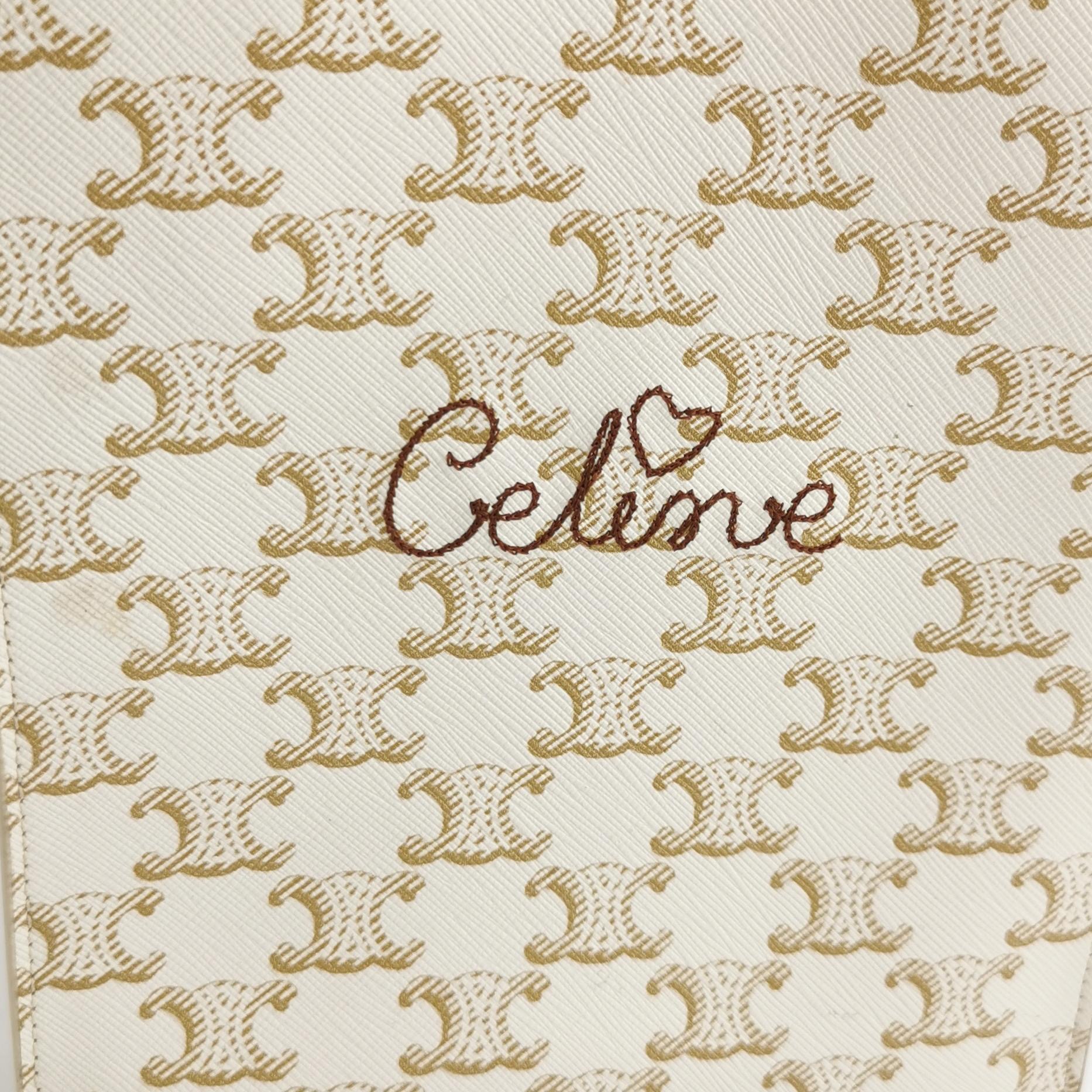 Celine Vertical Cabas Tote Triomphe Coated Canvas Mini — photo 8 of 12