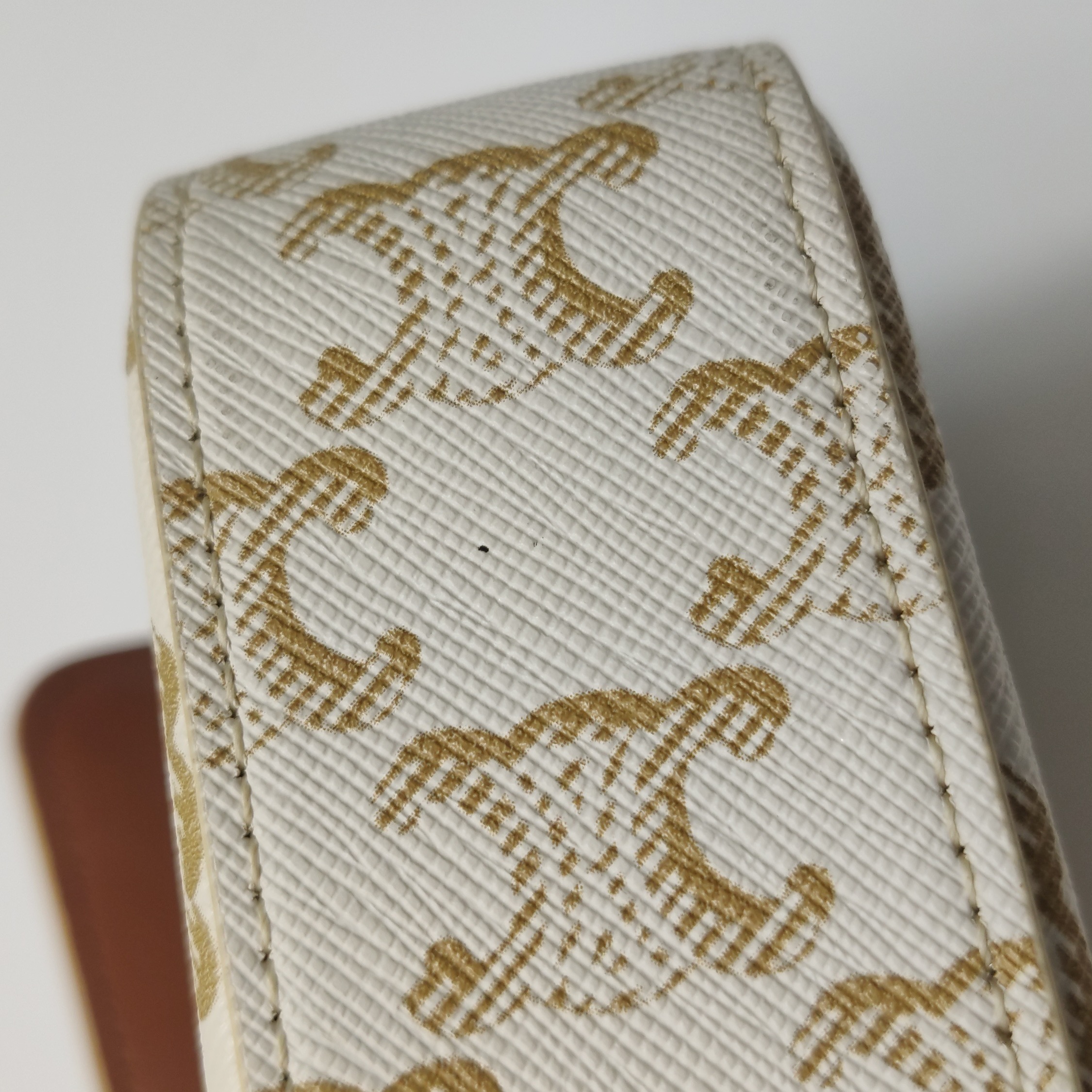 Celine Triomphe Chain Shoulder Bag Triomphe Coated Canvas Small — photo 15 of 18