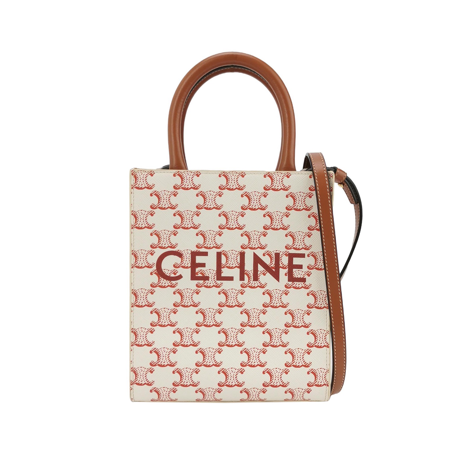 Celine Vertical Cabas Tote Triomphe Coated Canvas Mini — photo 1 of 14