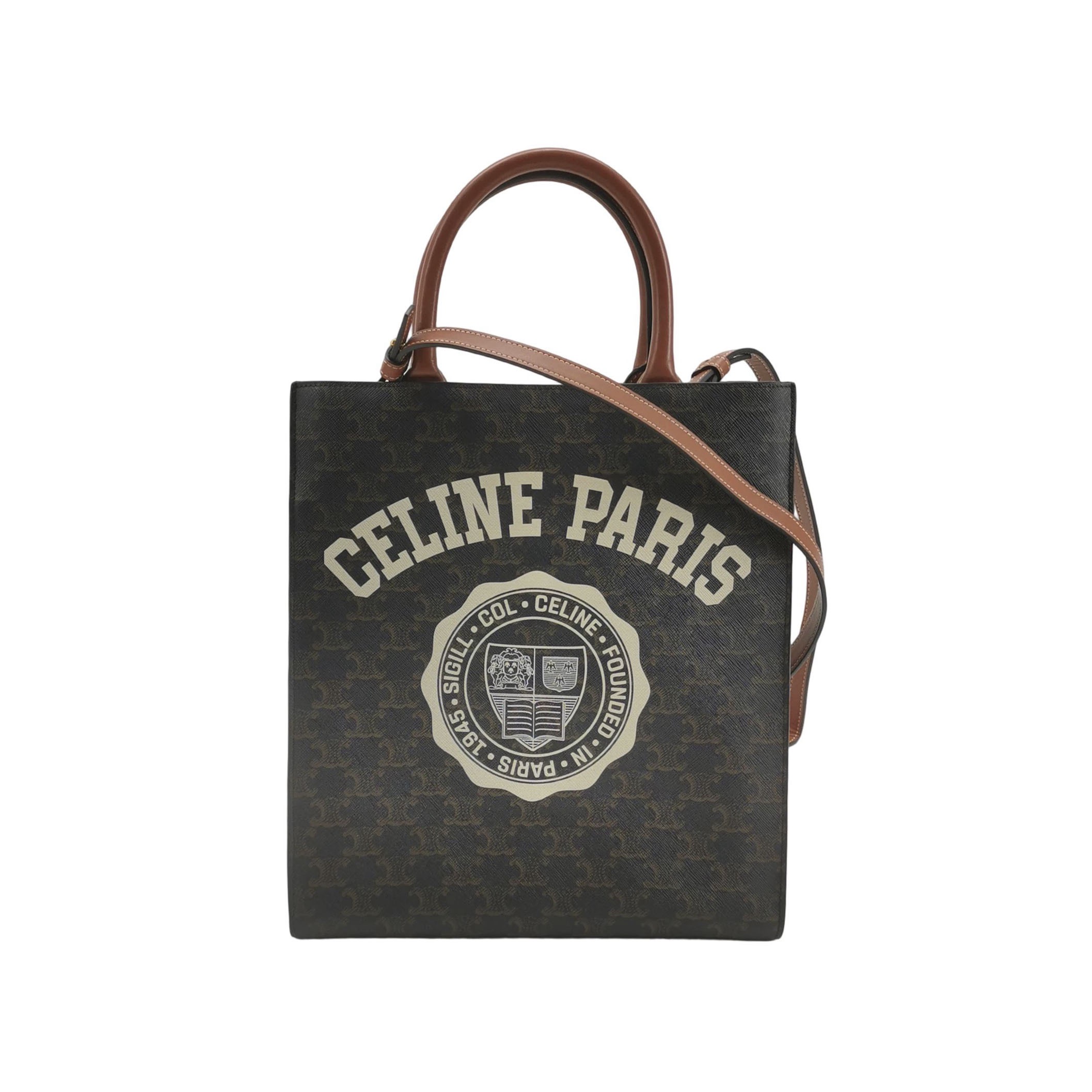 Celine Vertical Cabas Tote Triomphe Coated Canvas Mini — photo 1 of 20