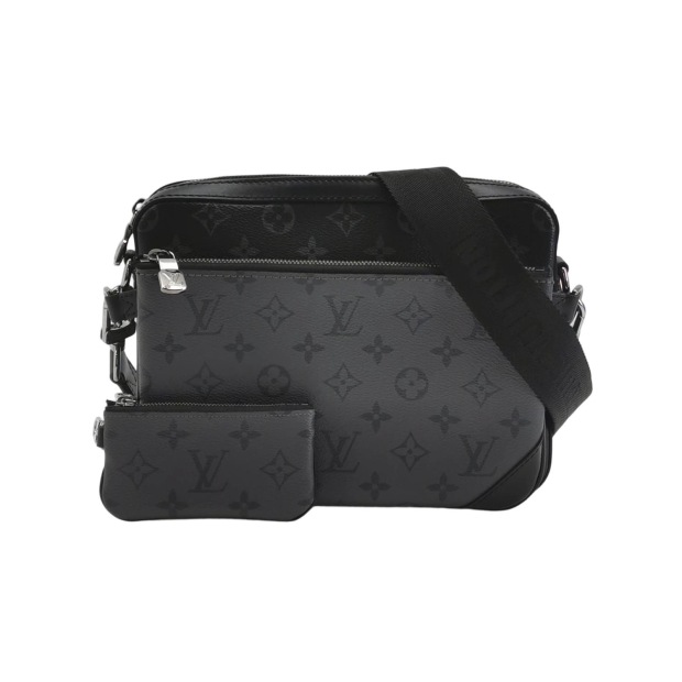 Louis Vuitton(LV) Trio Messenger Bag Reverse Monogram Eclipse Canvas — pre-owned, Vierlot