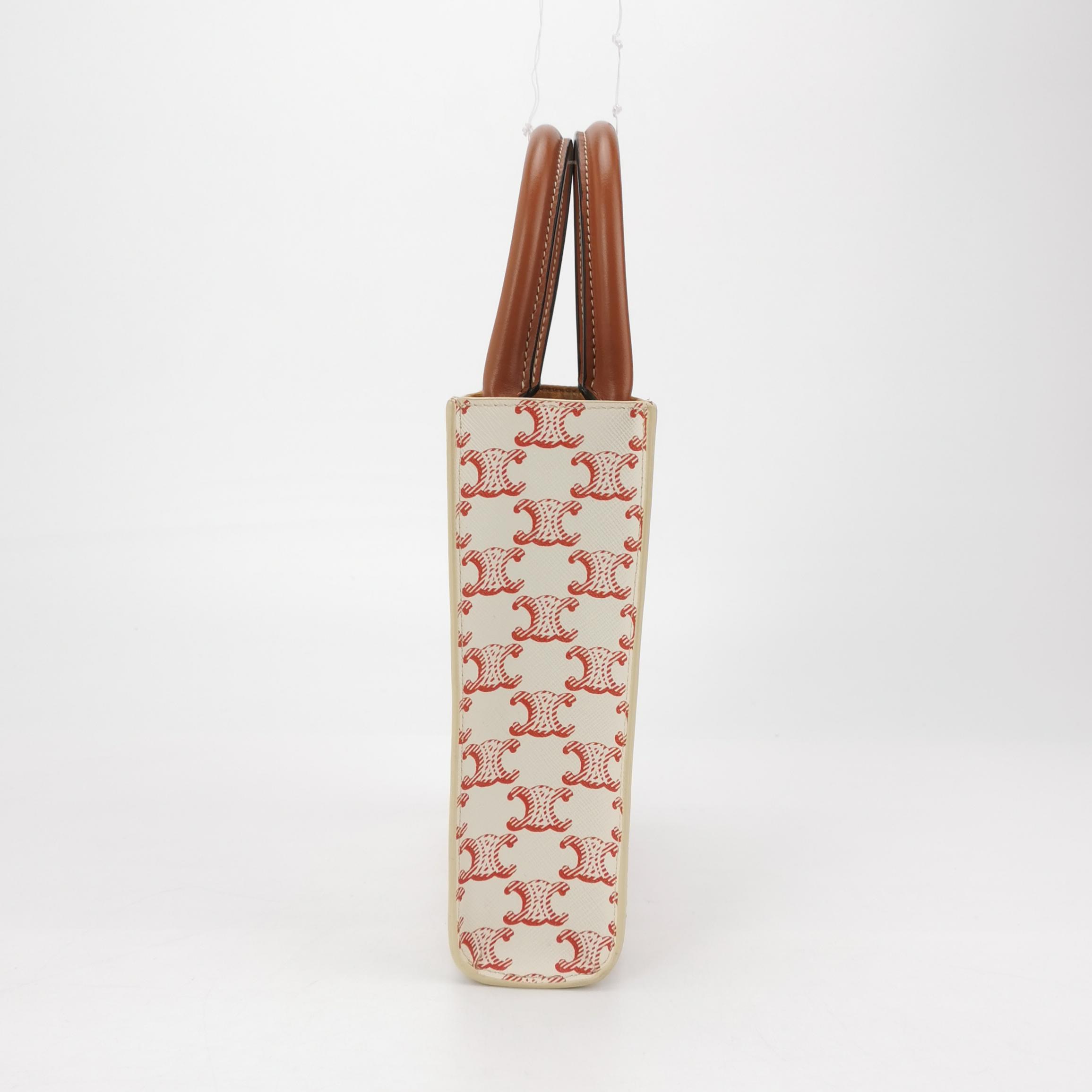 Celine Vertical Cabas Tote Triomphe Coated Canvas Mini — photo 5 of 14