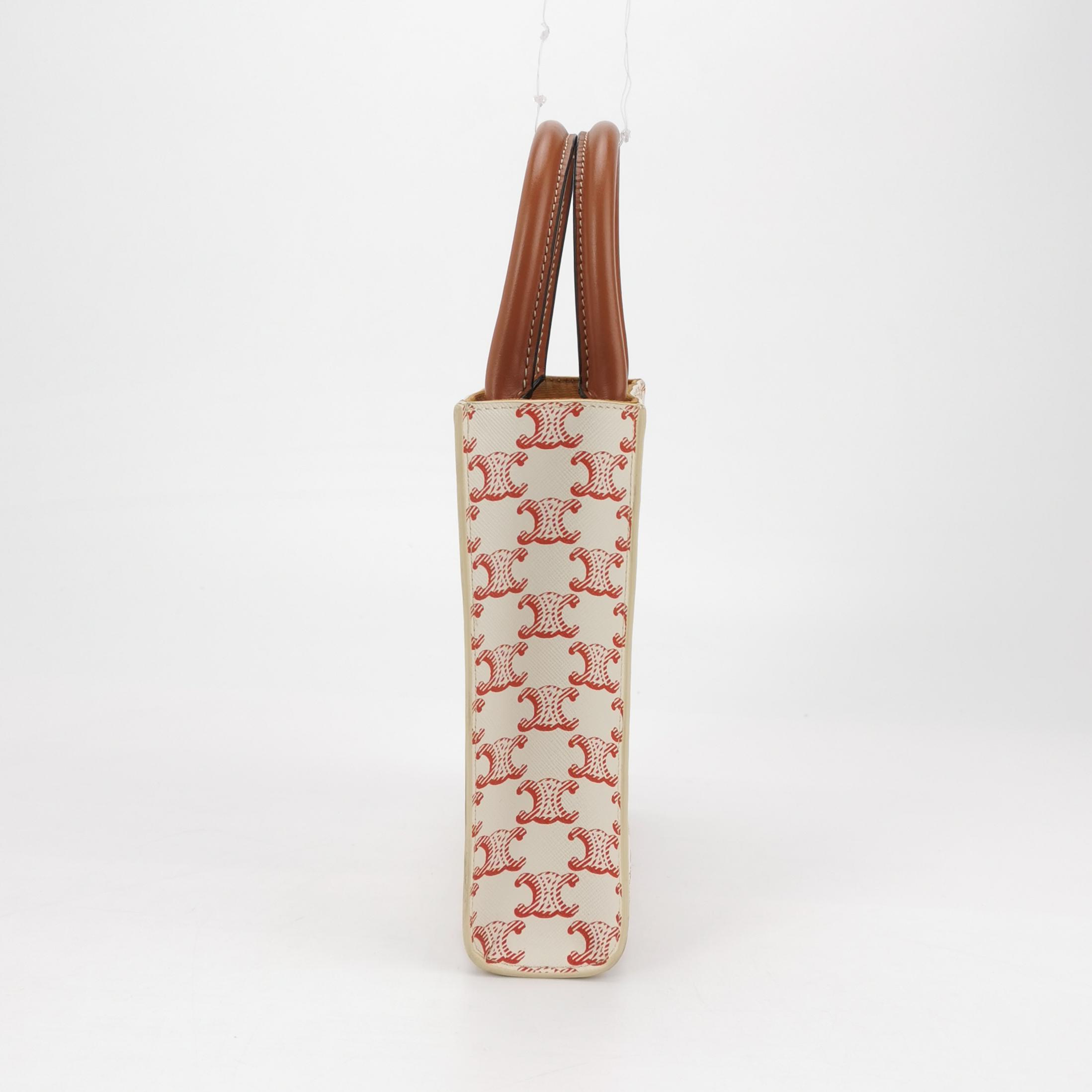 Celine Vertical Cabas Tote Triomphe Coated Canvas Mini — photo 4 of 14
