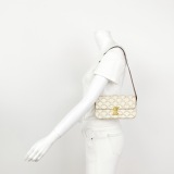 Celine Triomphe Chain Shoulder Bag Triomphe Coated Canvas Small — thumbnail 2