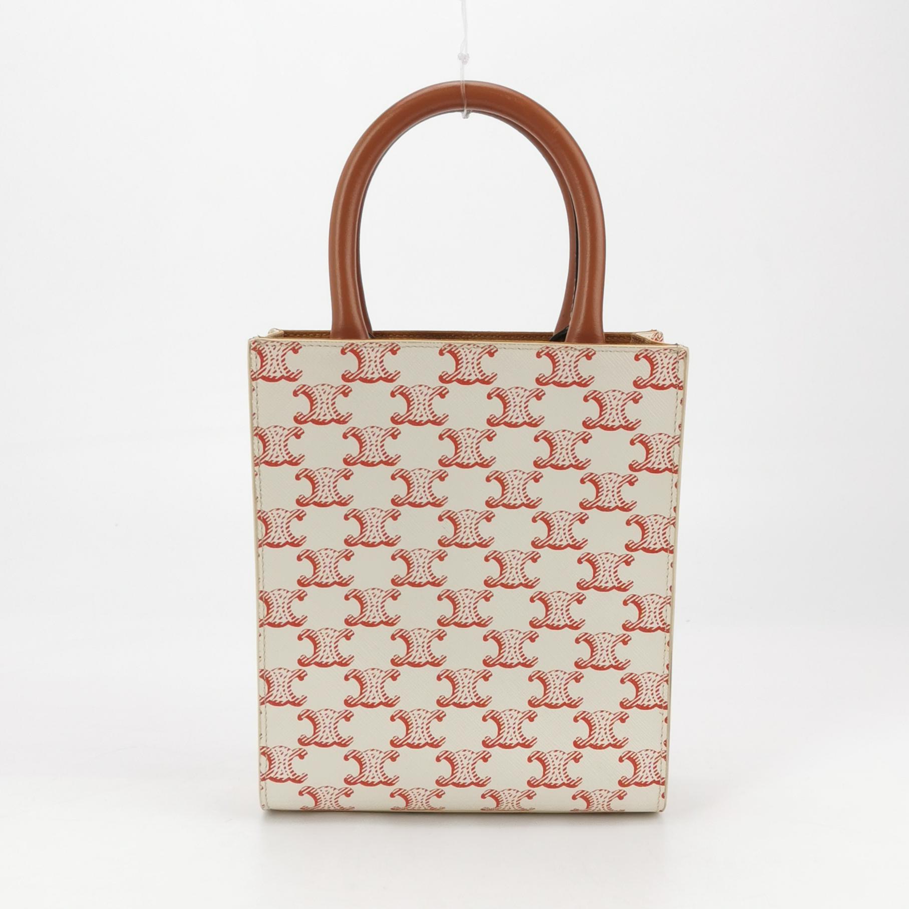 Celine Vertical Cabas Tote Triomphe Coated Canvas Mini — photo 3 of 14