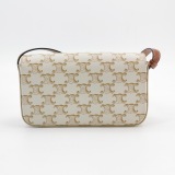 Celine Triomphe Chain Shoulder Bag Triomphe Coated Canvas Small — thumbnail 5