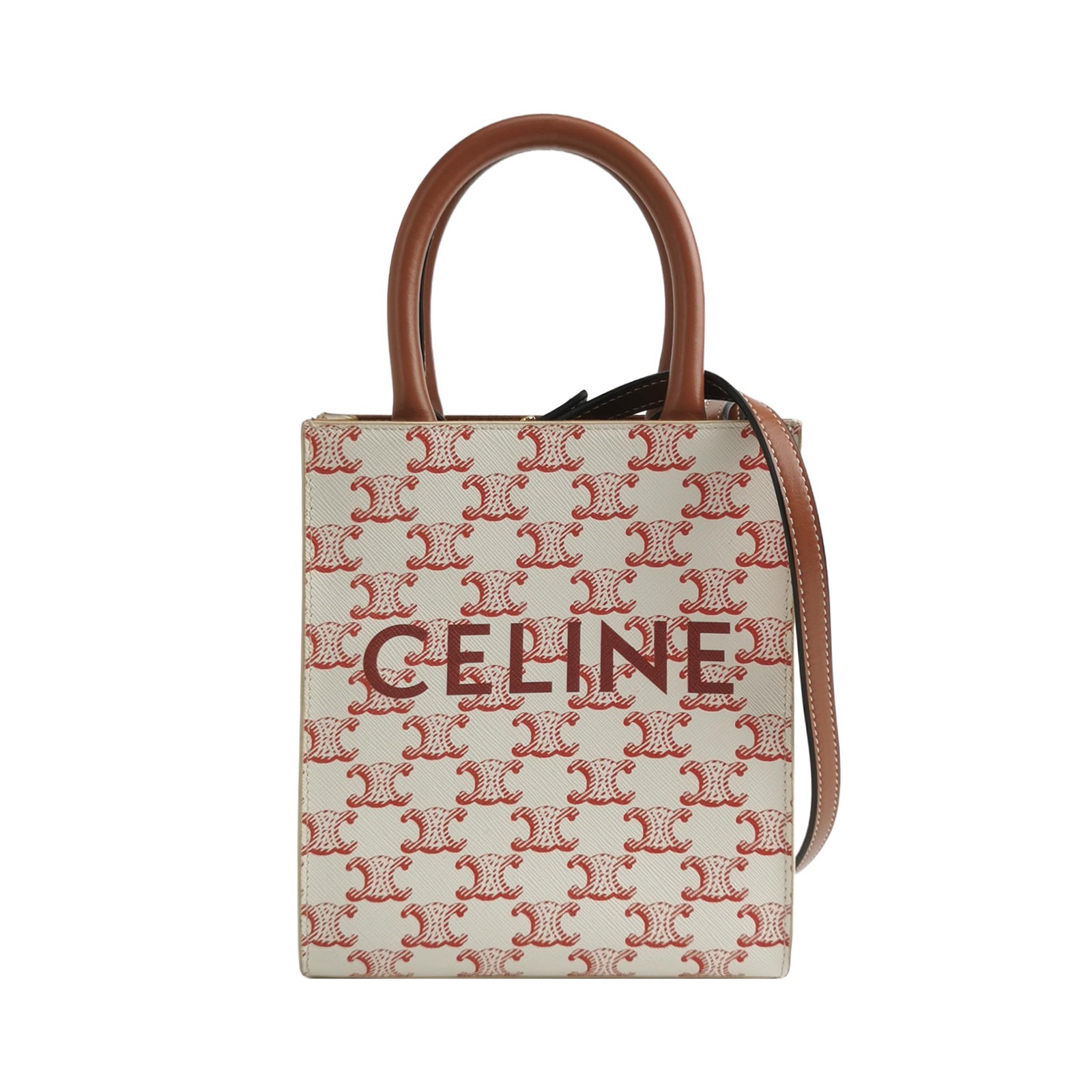 Celine Vertical Cabas Tote Triomphe Coated Canvas Mini — photo 1 of 14
