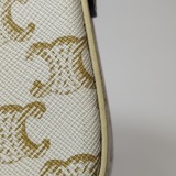 Celine Triomphe Chain Shoulder Bag Triomphe Coated Canvas Small — thumbnail 18