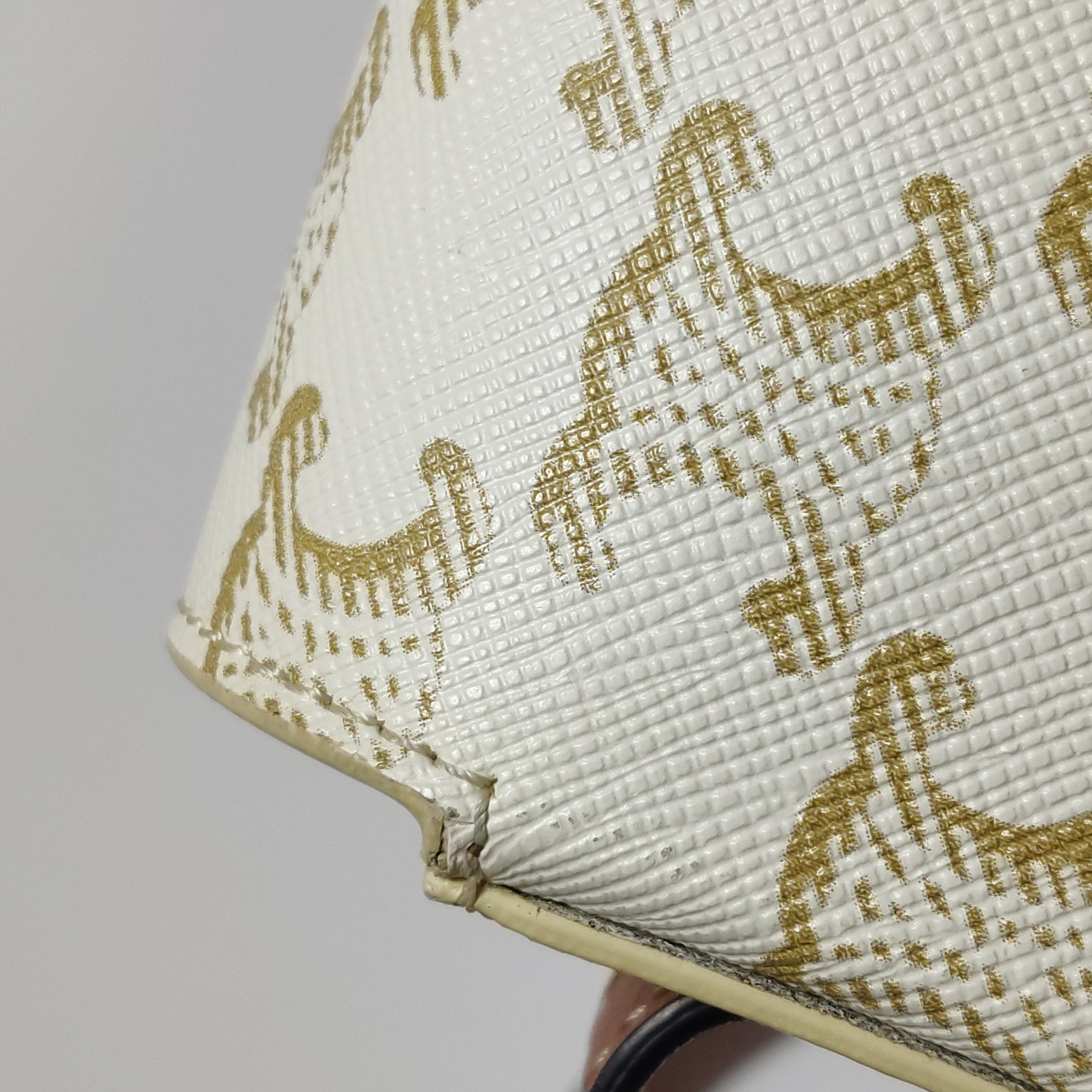 Celine Triomphe Chain Shoulder Bag Triomphe Coated Canvas Small — photo 10 of 19