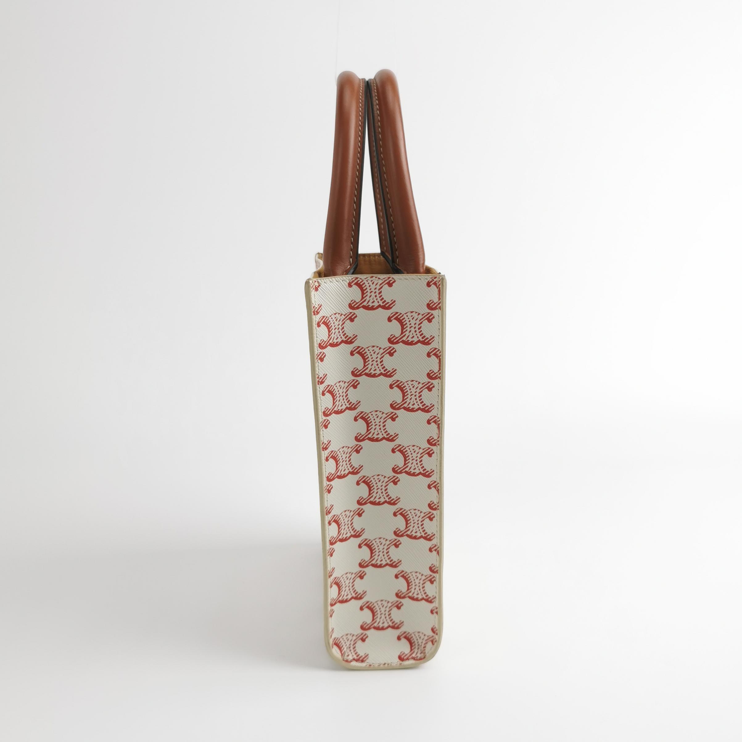 Celine Vertical Cabas Tote Triomphe Coated Canvas Mini — photo 5 of 14