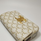 Celine Triomphe Chain Shoulder Bag Triomphe Coated Canvas Small — thumbnail 19