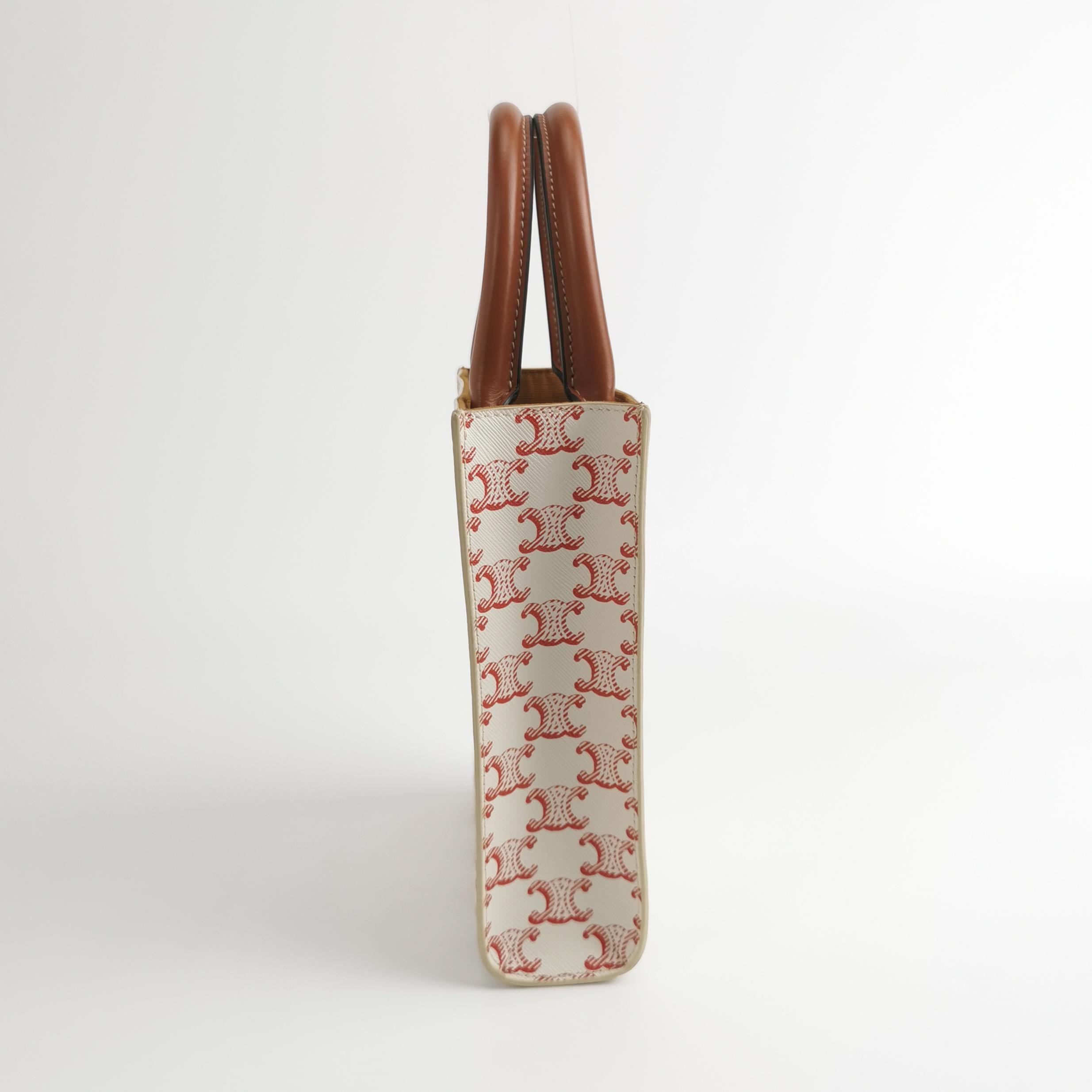 Celine Vertical Cabas Tote Triomphe Coated Canvas Mini — photo 4 of 14