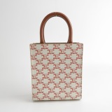 Celine Vertical Cabas Tote Triomphe Coated Canvas Mini — thumbnail 3