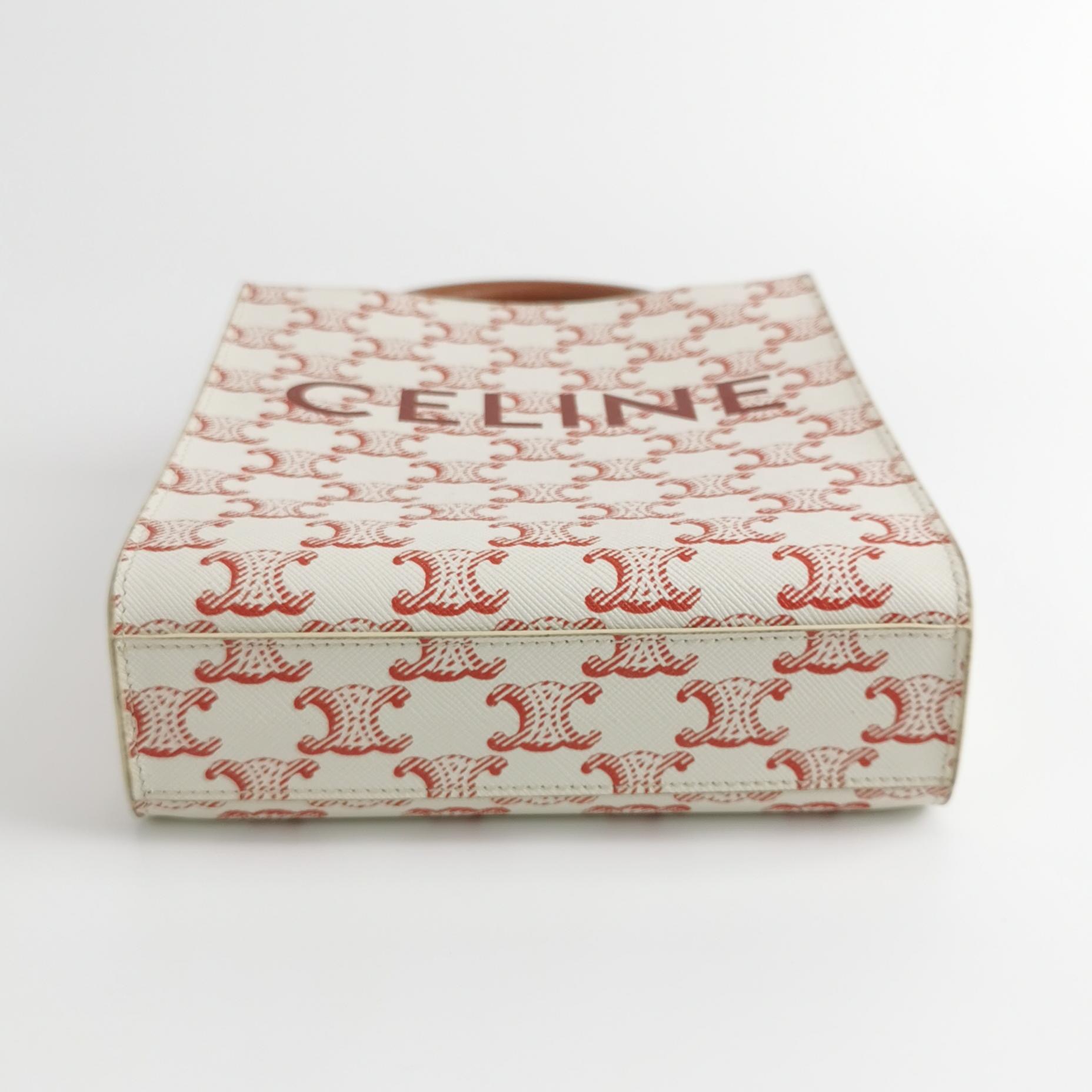 Celine Vertical Cabas Tote Triomphe Coated Canvas Mini — photo 6 of 14