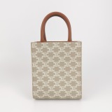 Celine Vertical Cabas Tote Triomphe Coated Canvas Mini — thumbnail 3
