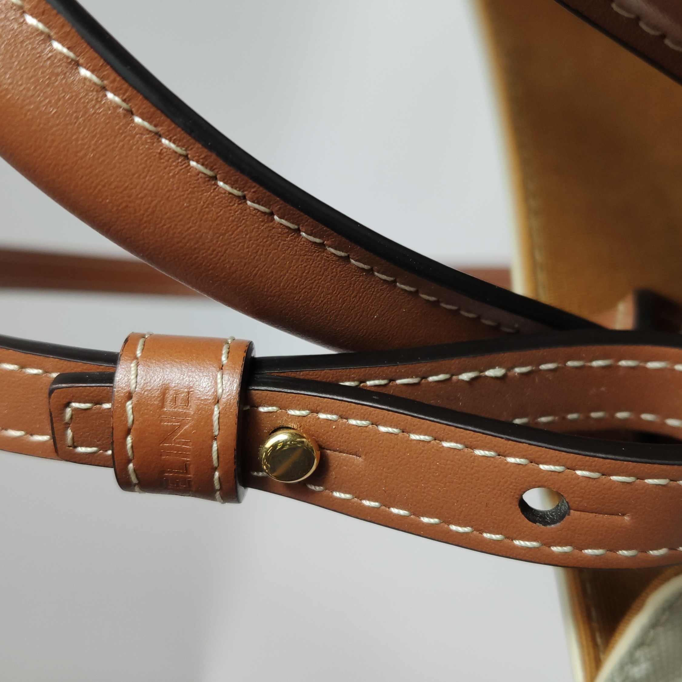 Celine Vertical Cabas Tote Triomphe Coated Canvas Mini — photo 9 of 15