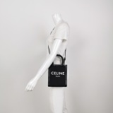 Celine Vertical Cabas Tote Canvas with Leather Mini — thumbnail 2