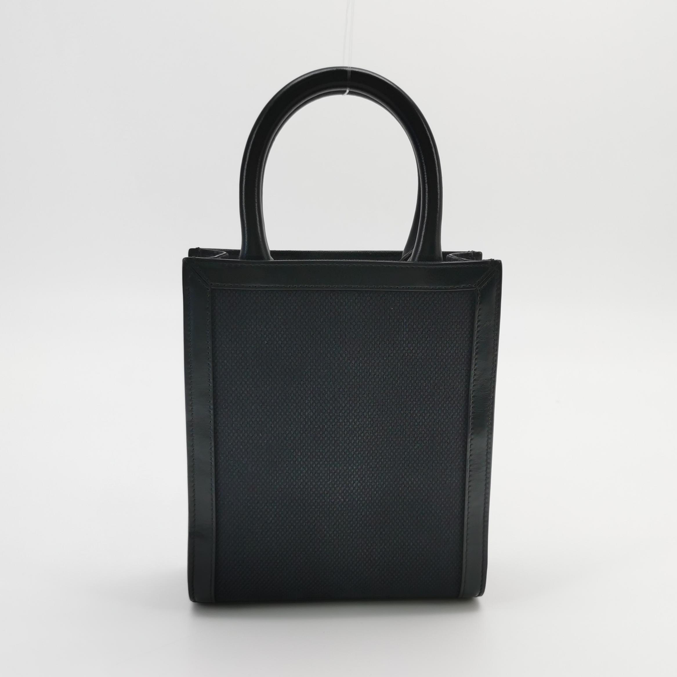 Celine Vertical Cabas Tote Canvas with Leather Mini — photo 3 of 15