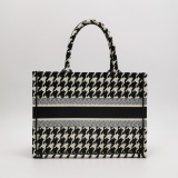 Christian Dior Book Tote Houndstooth Canvas Medium — thumbnail 3