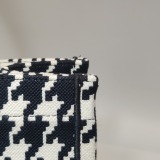 Christian Dior Book Tote Houndstooth Canvas Medium — thumbnail 10