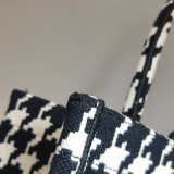 Christian Dior Book Tote Houndstooth Canvas Medium — thumbnail 14