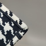 Christian Dior Book Tote Houndstooth Canvas Medium — thumbnail 11
