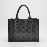 Christian Dior Book Tote with Strap Cannage Quilt Lambskin Medium — thumbnail 3