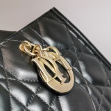 Christian Dior Book Tote with Strap Cannage Quilt Lambskin Medium — thumbnail 9