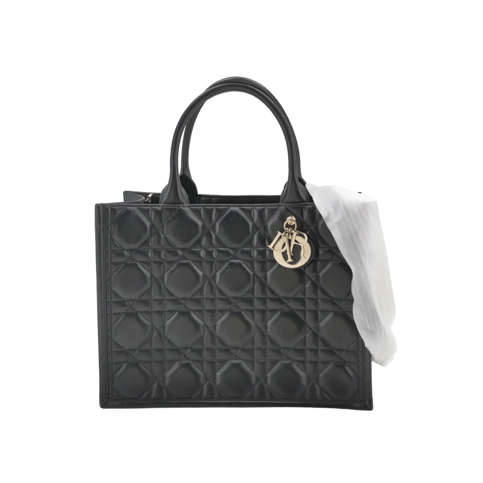 Christian Dior Book Tote with Strap Cannage Quilt Lambskin Medium — photo 1 of 16