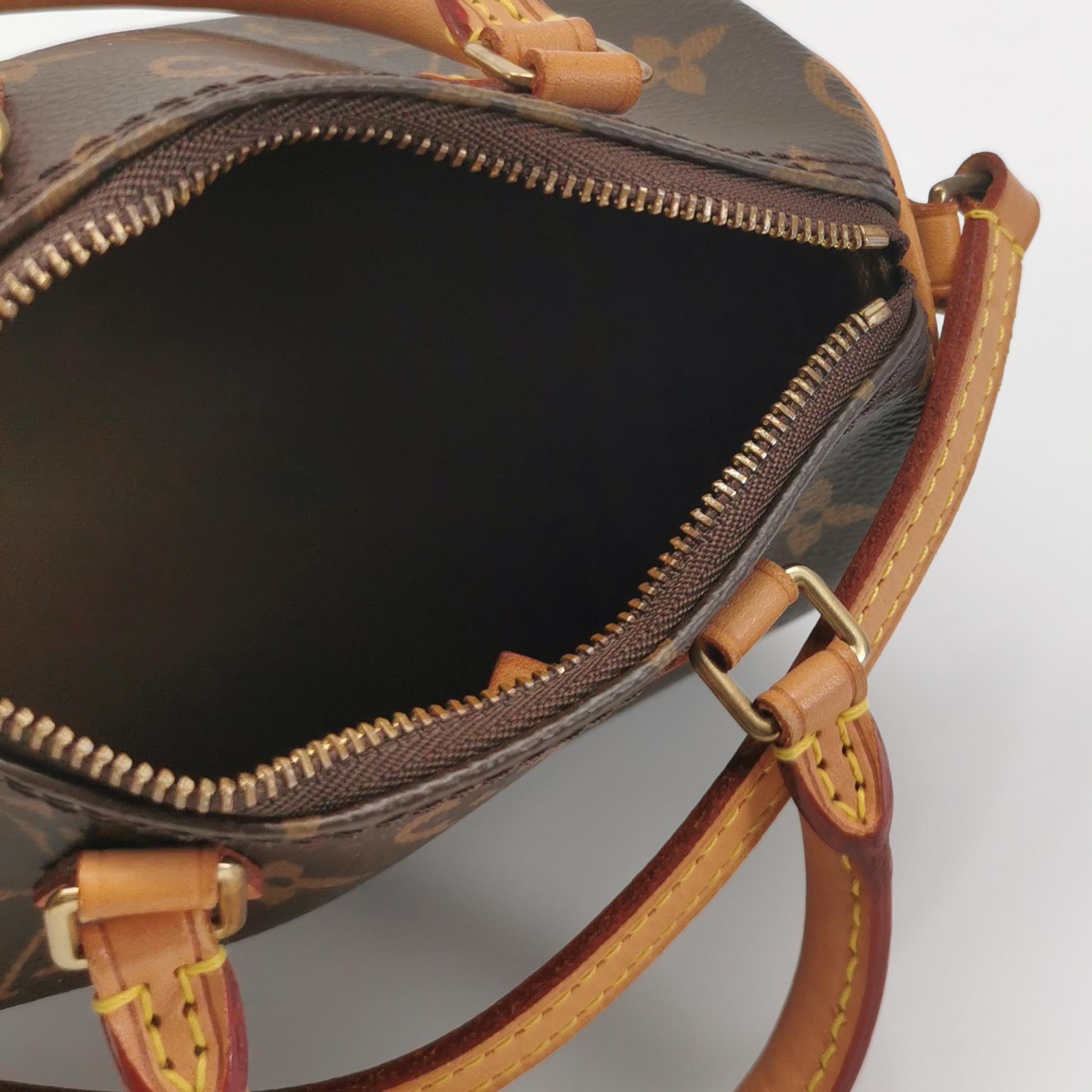 Louis Vuitton(LV) Speedy Bandouliere Bag Monogram Canvas Nano — photo 7 of 23
