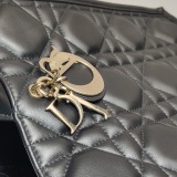 Christian Dior Book Tote with Strap Cannage Quilt Lambskin Medium — thumbnail 9