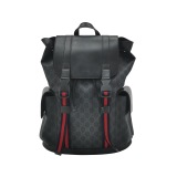 Gucci Double Pocket Buckle Backpack GG Coated Canvas Large — thumbnail 1