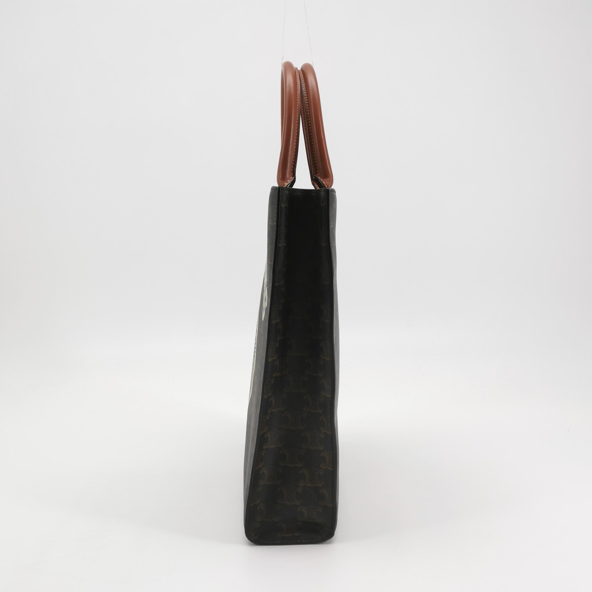 Celine Vertical Cabas Tote Triomphe Coated Canvas Mini — photo 3 of 20