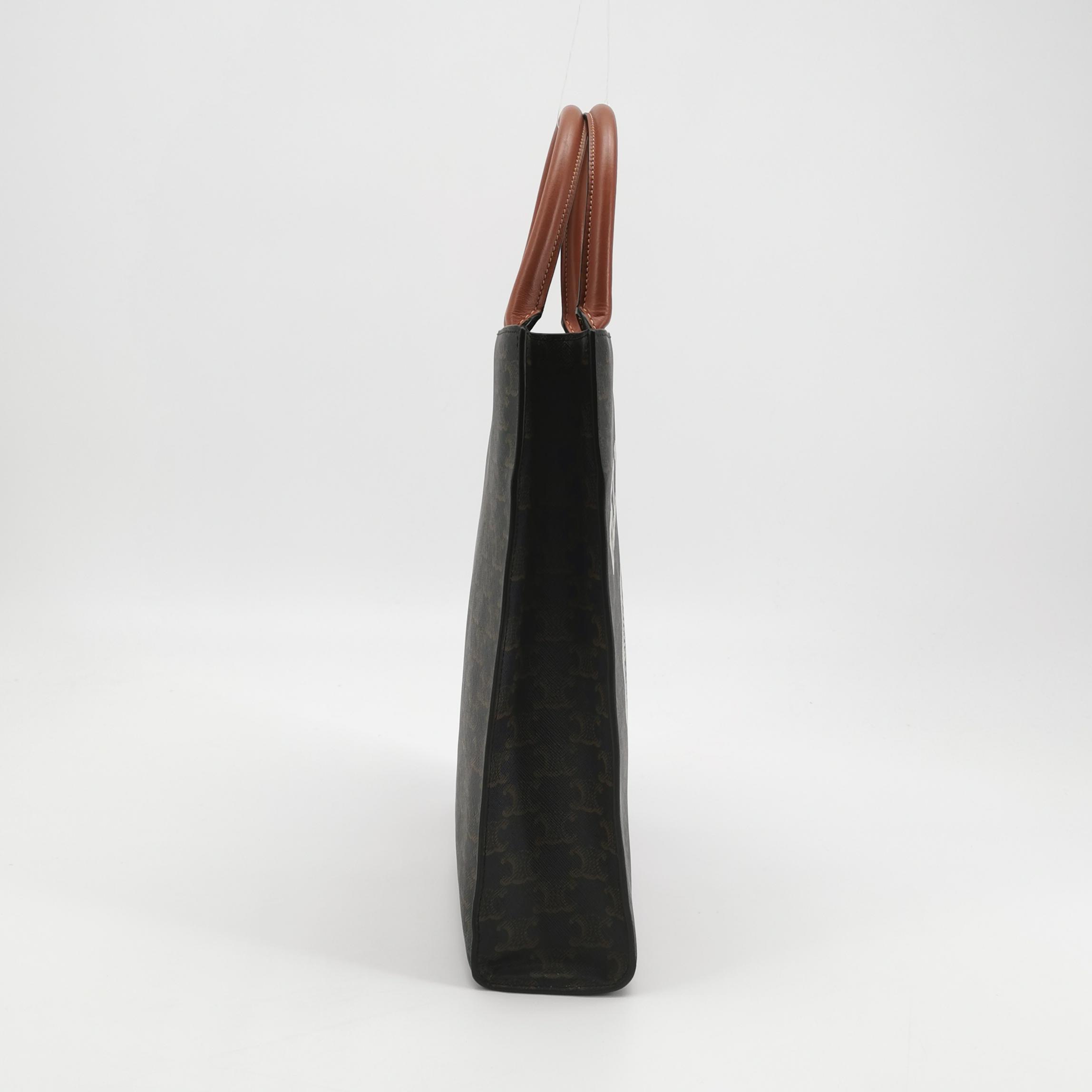 Celine Vertical Cabas Tote Triomphe Coated Canvas Mini — photo 4 of 20