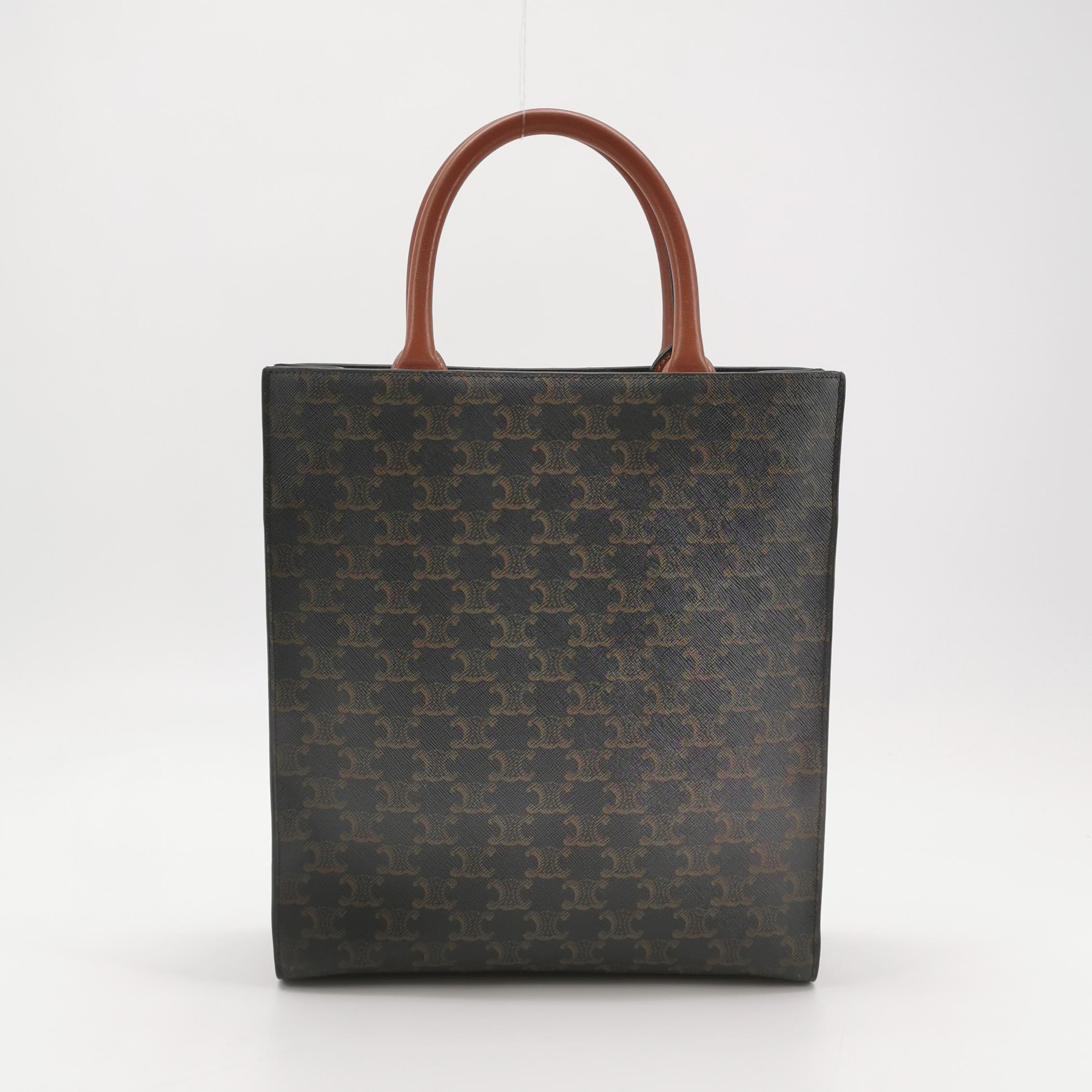 Celine Vertical Cabas Tote Triomphe Coated Canvas Mini — photo 5 of 20