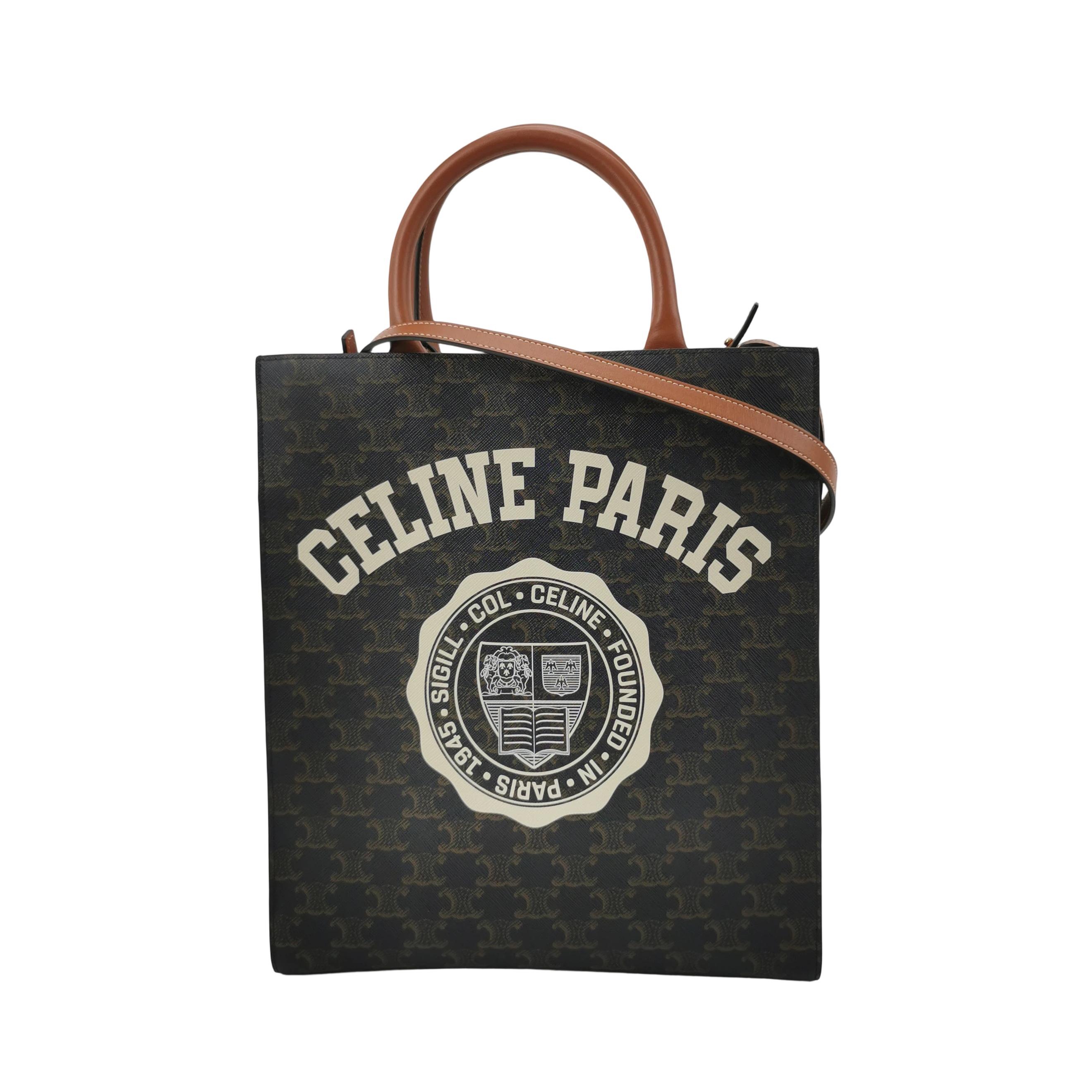Celine Vertical Cabas Tote Triomphe Coated Canvas Mini — photo 1 of 20