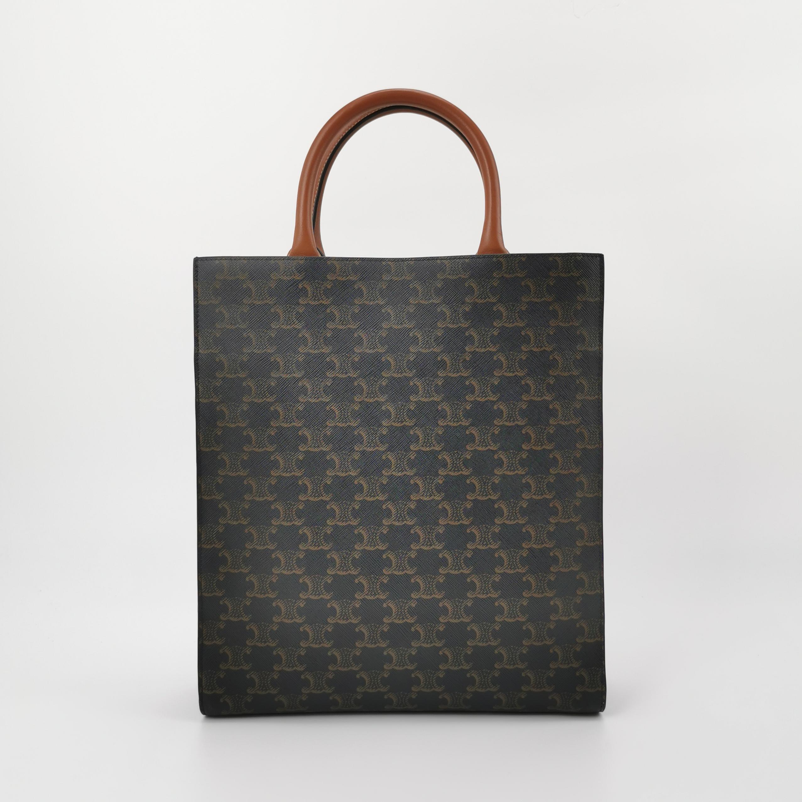 Celine Vertical Cabas Tote Triomphe Coated Canvas Mini — photo 5 of 20