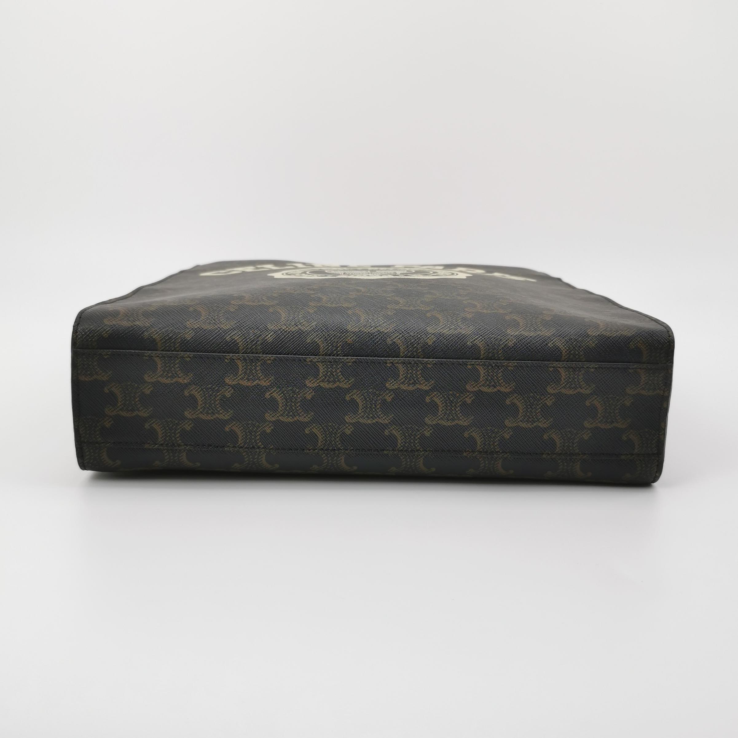 Celine Vertical Cabas Tote Triomphe Coated Canvas Mini — photo 6 of 20