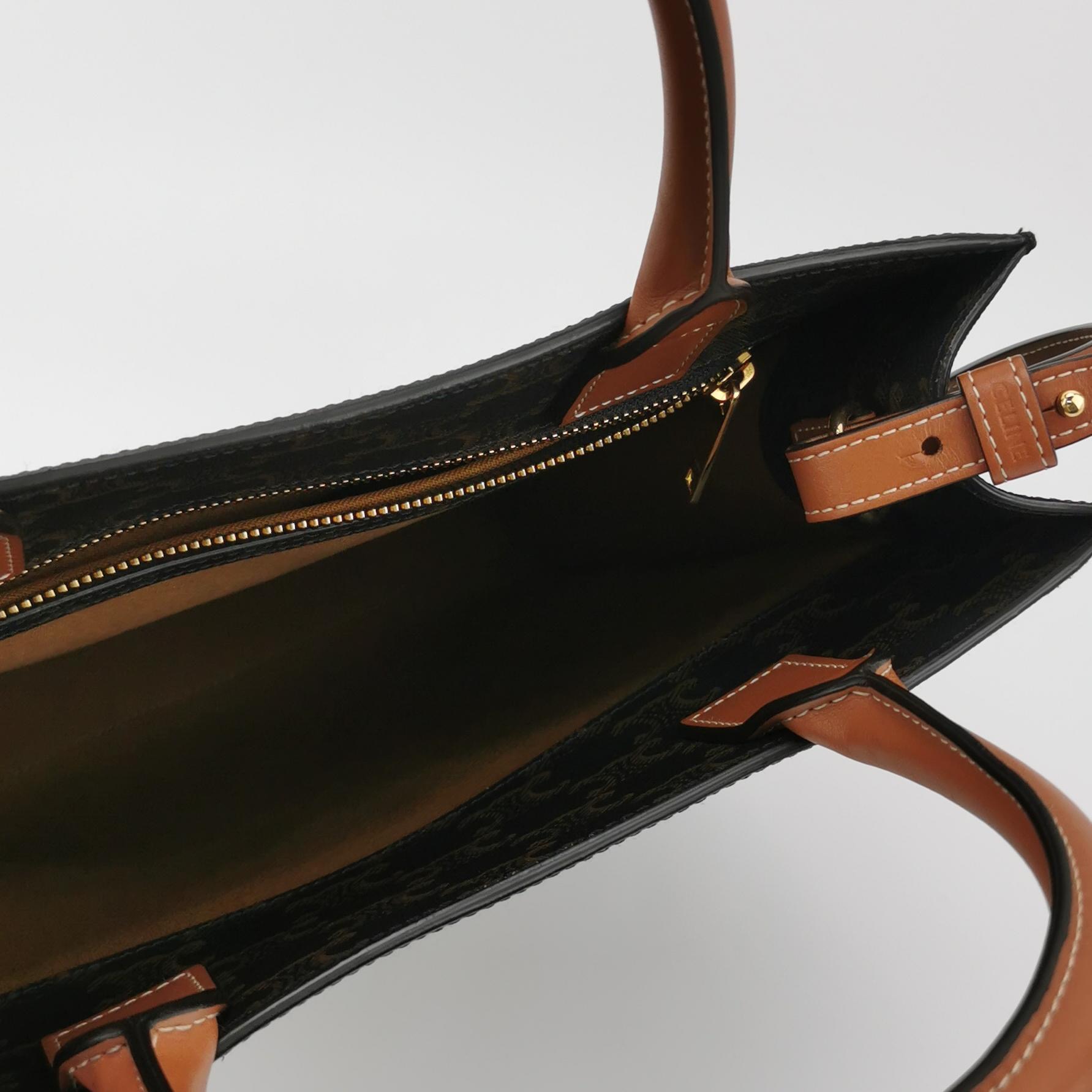Celine Vertical Cabas Tote Triomphe Coated Canvas Mini — photo 7 of 20